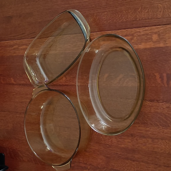 Vtg Forte Crisa Mexico Honey Amber Glass Ovenware Baking Dish b540 - Picture 4 of 4